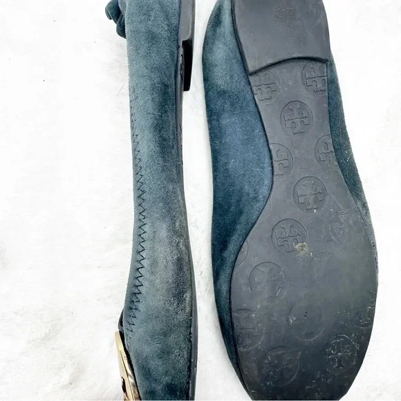 Tory Burch Suede Ballet Flats Size 6.5 - Picture 3 of 5